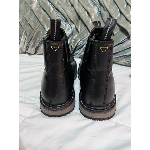 ACE WORK FIREBRAND CHELSEA BLACK SLIP OIL RESISTANT ANKLE SLIP ON BOOTS size 7 main image 6
